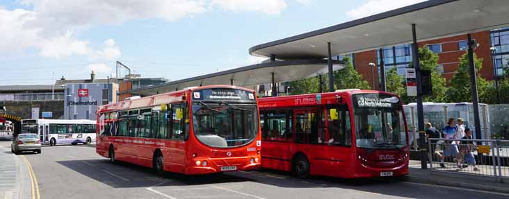 First Essex Volvo B7RLE Wright 69430 & ADL Enviro200 shuttles 44171
